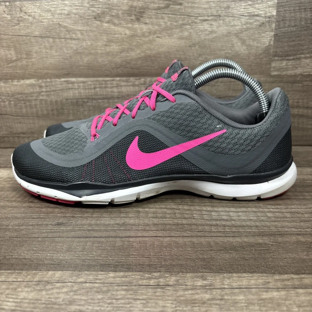 Nike Flex TR 6 Gray Pink Womens US Size 10 EUR 42 831217-003 Running Shoes
